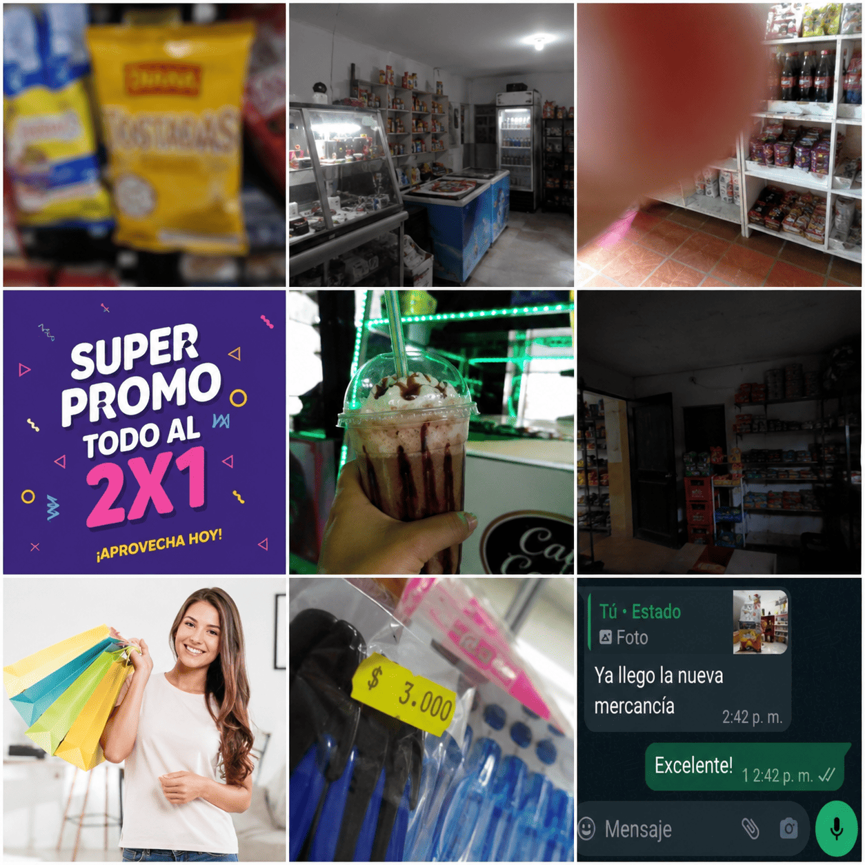 Grid de Instagram antes